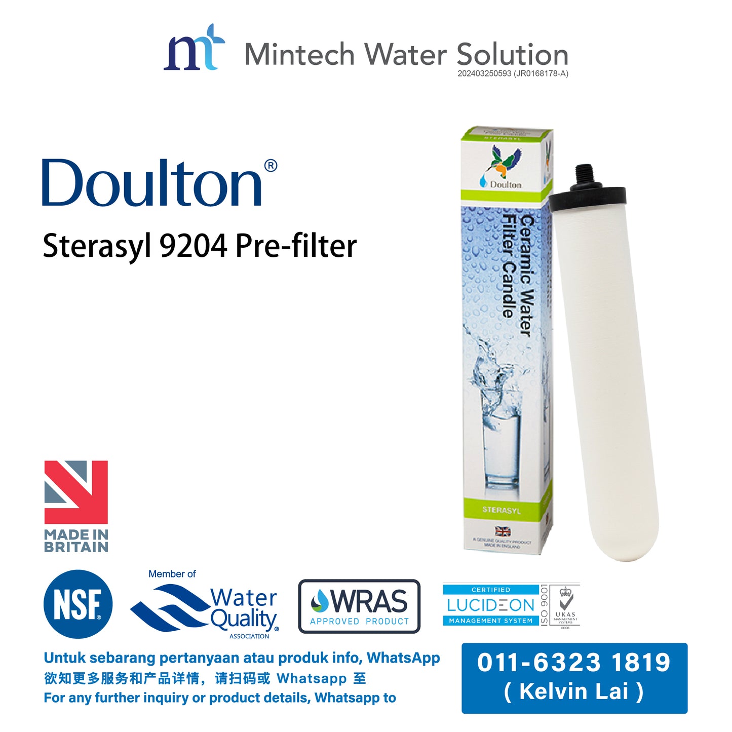 (01) Doulton DCP2 Biotect Ultra Countertop Drinking Water Purifier
