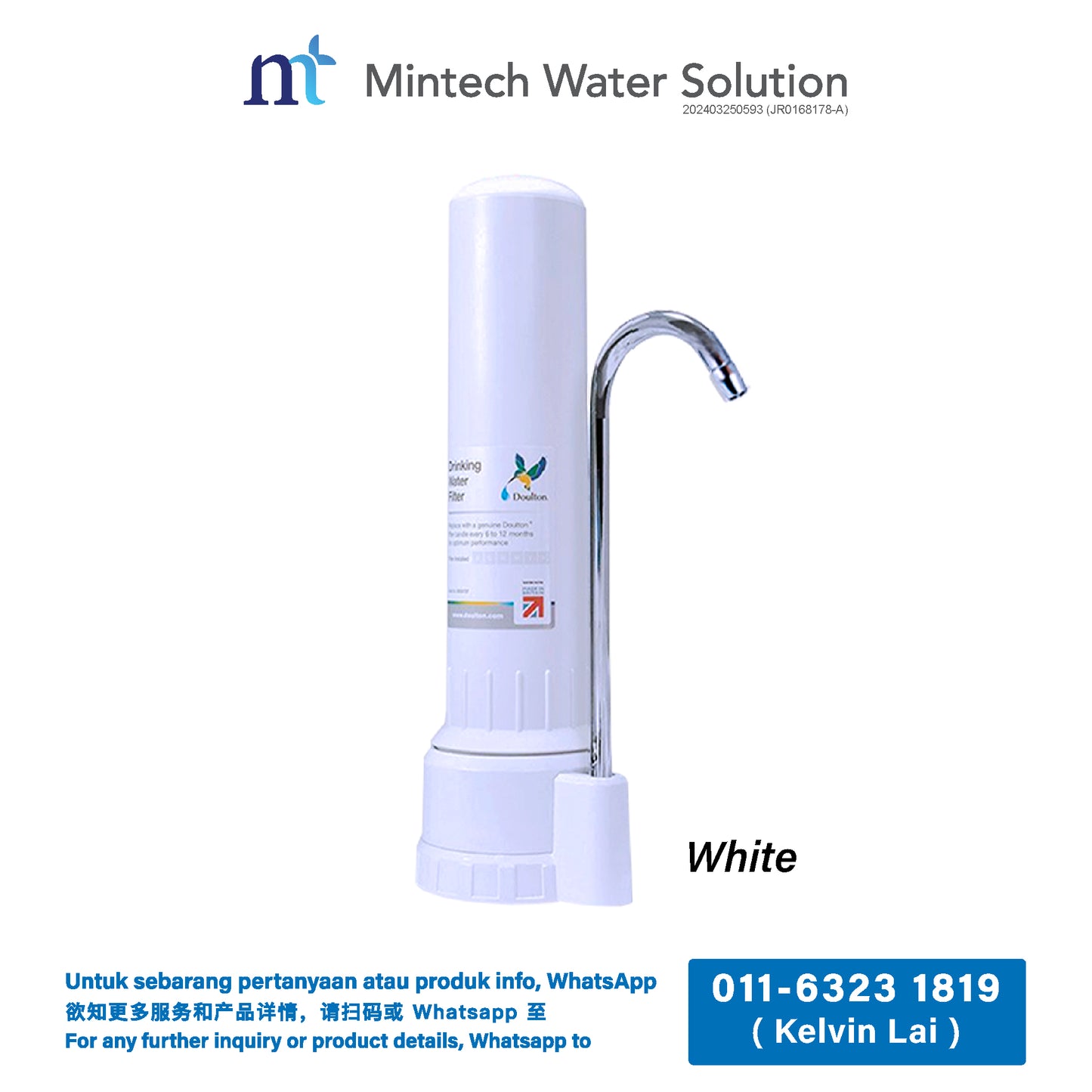 (01) Doulton DCP Biotect Ultra Countertop Drinking Water Purifier