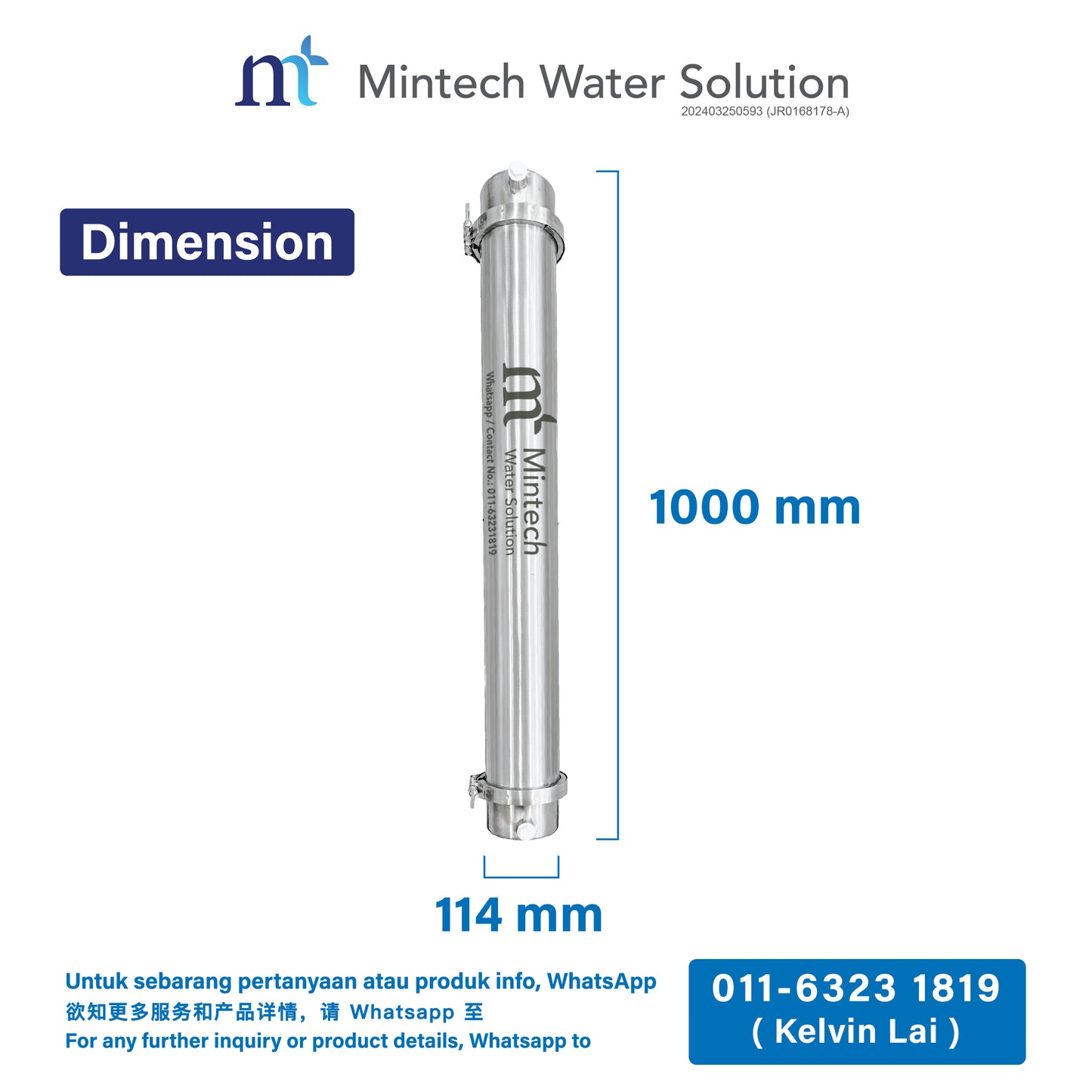 (02) Outdoor Filter Klaro Ultra Membrane Filtration with Double Backwash (4000L per hour) [Free installation within KL and Selangor area]
