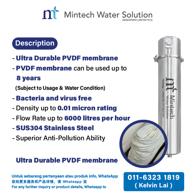 (02) Outdoor Filter TUFF MAX PVDF Membrane Filtration (6000L per hour) [Free installation within KL and Selangor area]